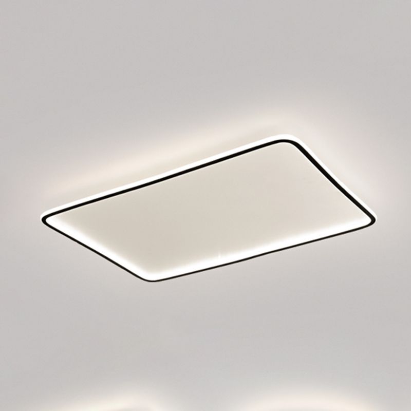 Plafonnier encastré en aluminium à montage encastré à LED minimalisme carré pour le salon