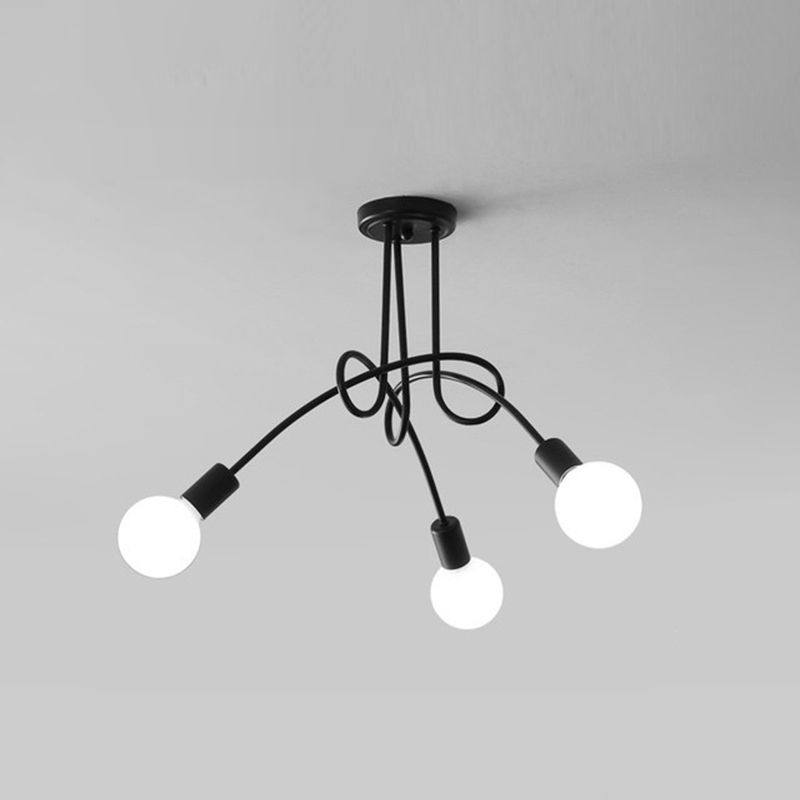 Industrial Ceiling Light Household Flush Mount Light Fixture for Living Room