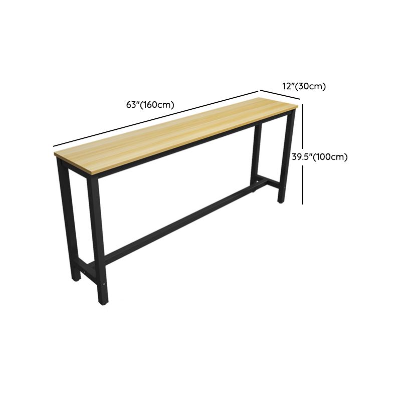 1/3/4/5 Pieces Bar Stool and Table Set Full Natural and Black