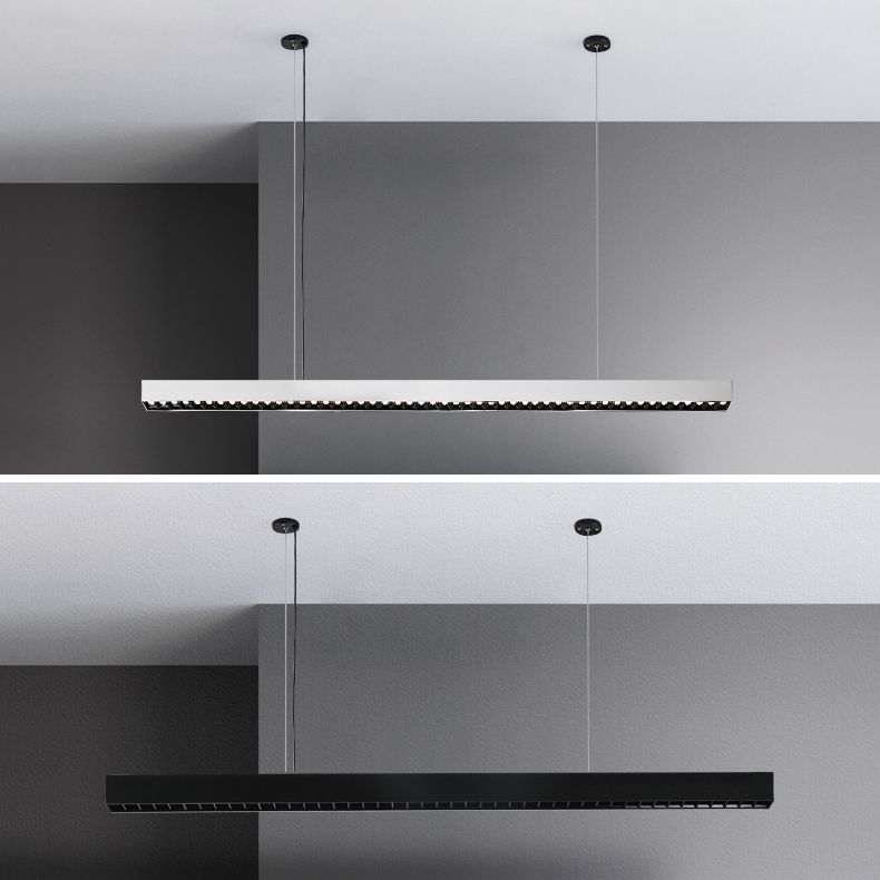 LED Island Leuchte moderne Rechteck -Hängelampe für Restaurants für Restaurants