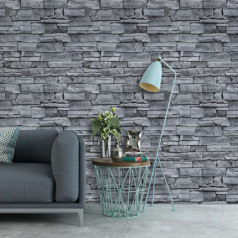 3D Effect Brick Wallpaper Peel and Paste Farmhouse Dining Room Wall Decor, 29.1-sq ft