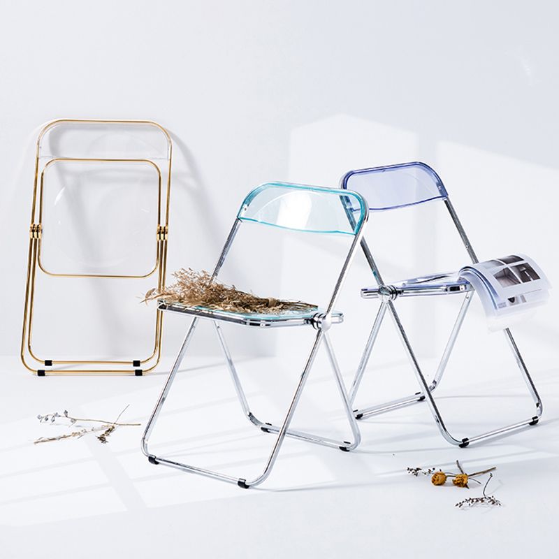 Chaise de salle à manger sans bras en plastique industriel, chaise latérale de salle à manger à dossier ouvert pour restaurant