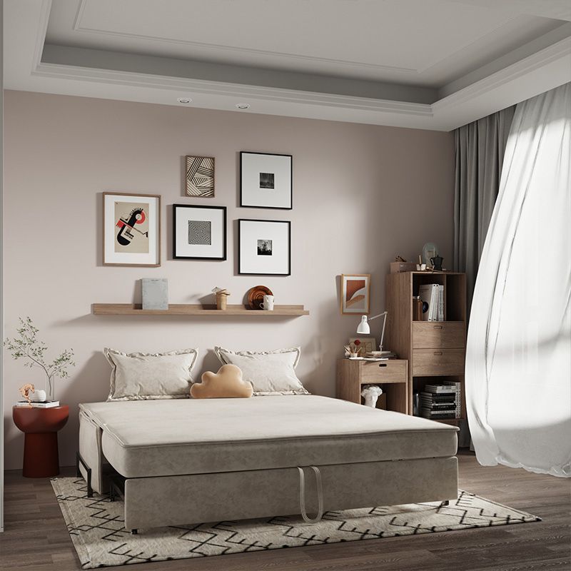 Pillow Included Sofa Futon Armless Foldable Cushion Back Sofa Bed