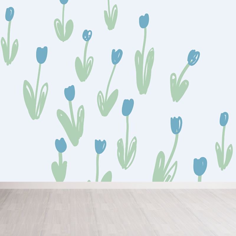 Soft Color Botanics Wall Mural Decal Plant Childrens Art Waterproofing Wall Decor