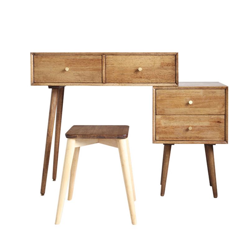 Traditions With Drawer Bedroom Mirror Solid Wood Vanity Dressing Table