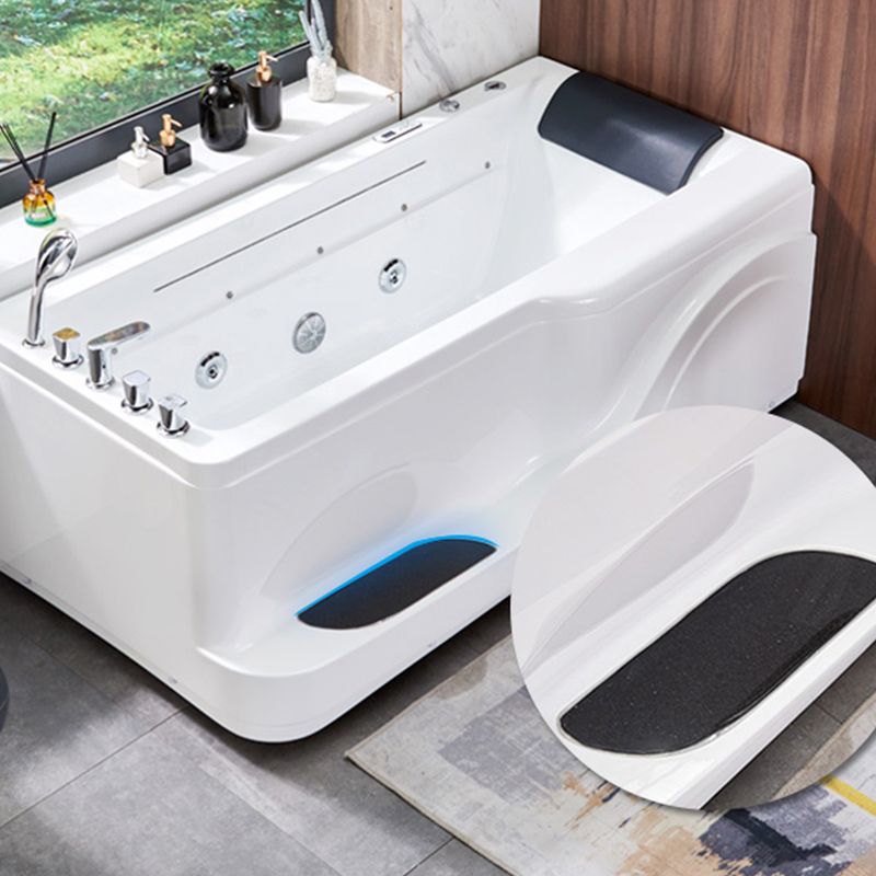 Contemporary Rectangle Bathtub Acrylic Air /Whirlpool/Soaking Bathtub