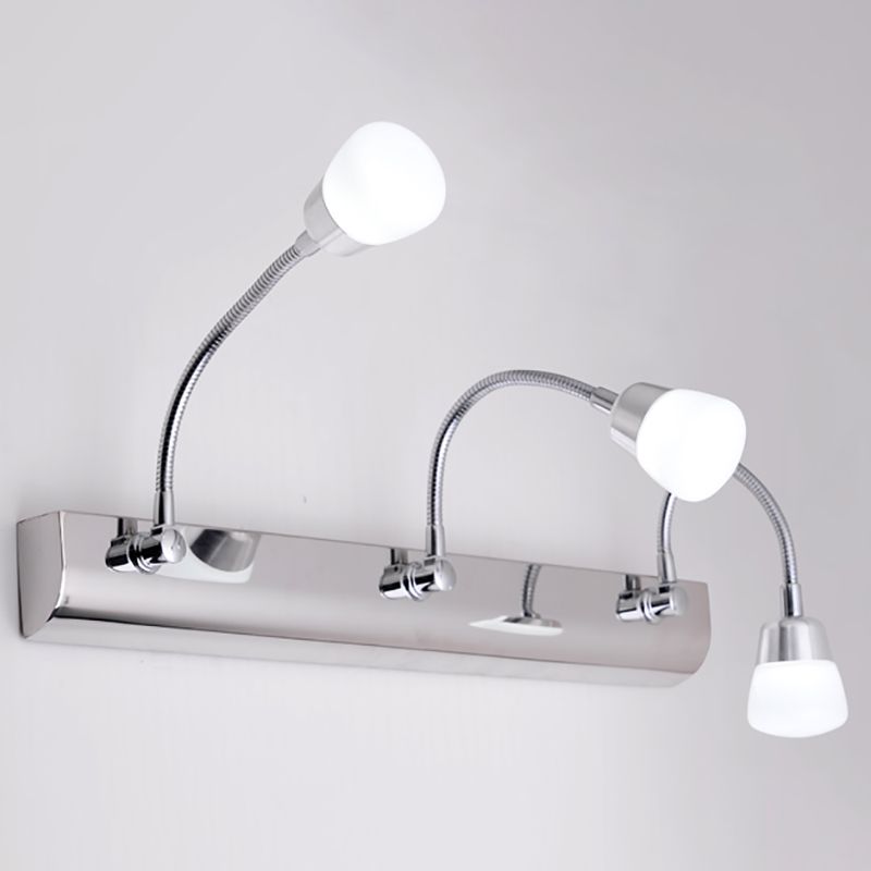 Modern Style Vanity Light Simple LED Mirror Front Light with Acrylic Shade for Bathroom