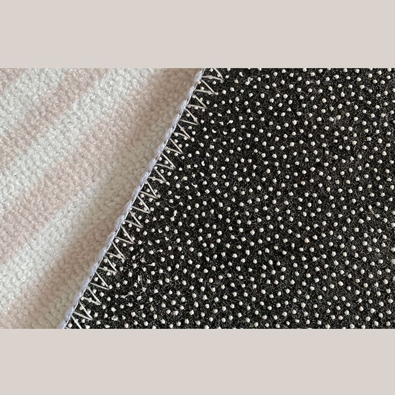 Solid Color Simplicity Area Carpet Polyester Random Stripe Indoor Rug Easy Care Rug for Living Room