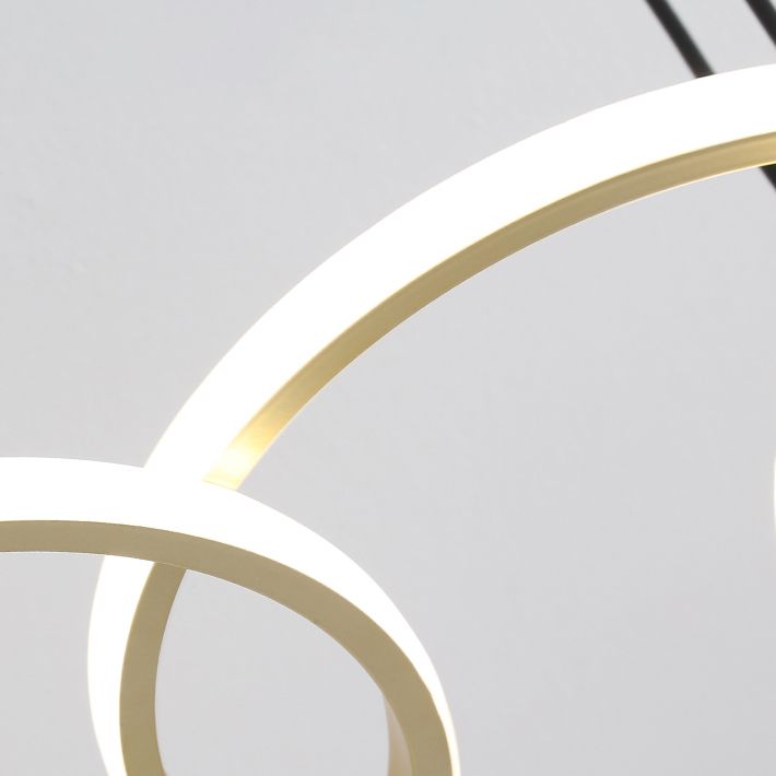 Einfachheit Ring geformtes Insel LED -LED Pendellicht für Wohnzimmer Esszimmer