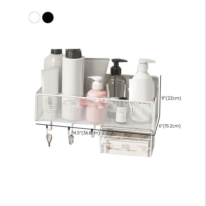 Industrial Floating Bookshelf Closed Back Metal Bookcase with Shelves