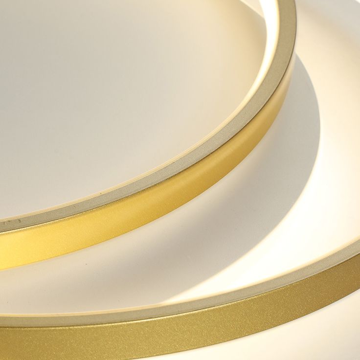 Cycle Semi-Flush Mount Light Modern Minimalist LED Metal LED Ceiling Flush Mount for Hallway