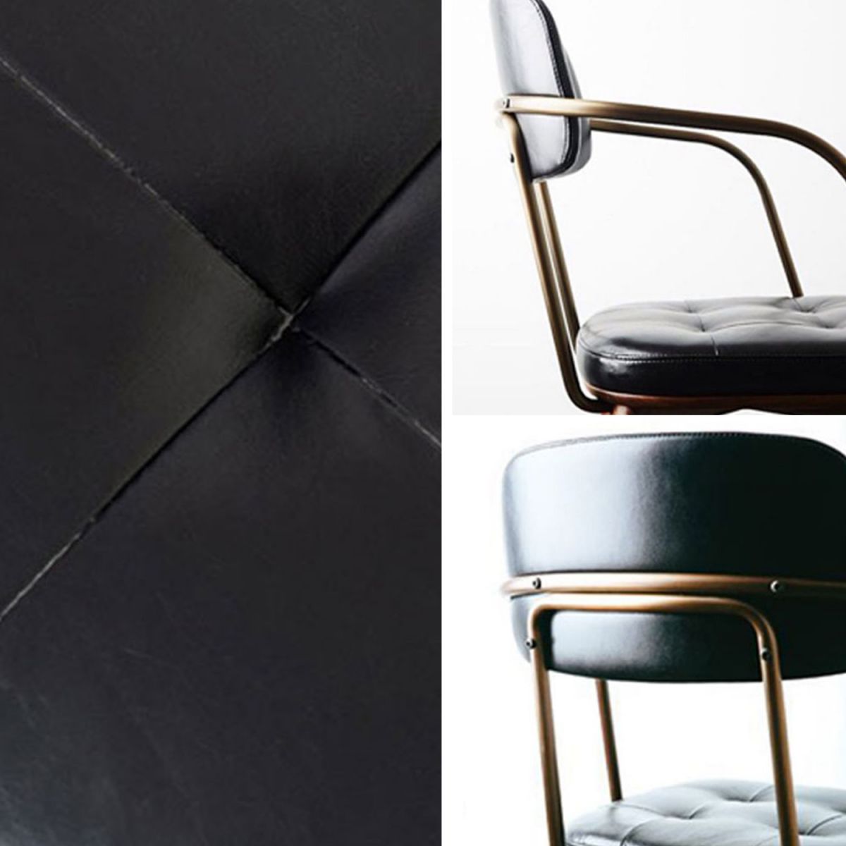 Chaise de salle à manger industrielle, chaise latérale à dossier ouvert avec pieds en bois pour usage domestique