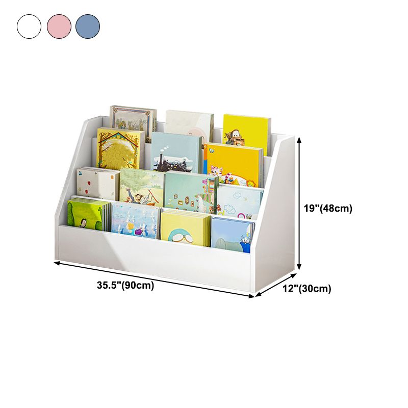 Engineered Wood Shelf Bookcase Contemporary Book Shelf for Study Room