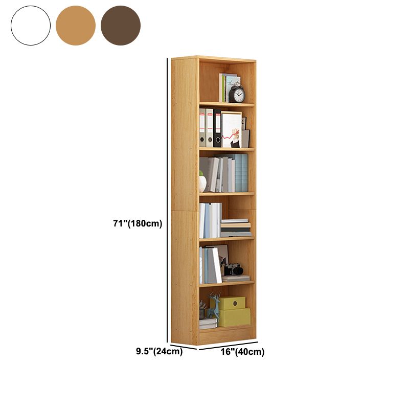 Closed Wood Bookcase Modern Minimalist Home Living Room Standard Bookshelf