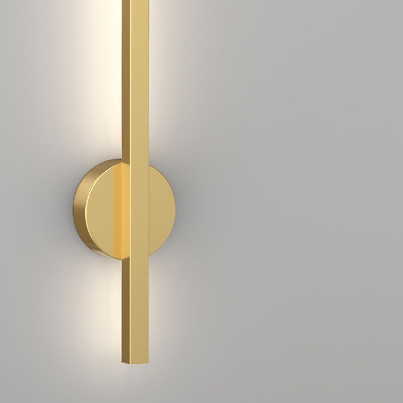 Linear Shape Metal Wall Lights Modern Style 2 Light Wall Mounted Light Fixtures