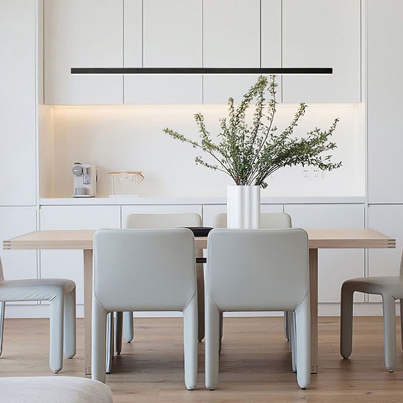 LED RECTANGE ISLAND LIGHT DIMPLE MODERN MODERN PENDANT LAMPE POUR SALLE DE DINSAGE