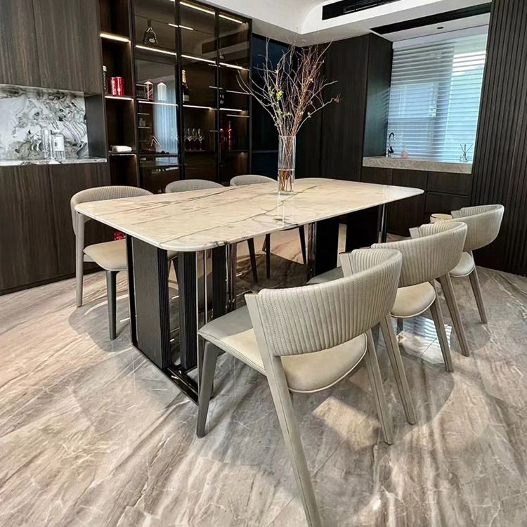 Rectangle Dinner Room Kitchen Table Contemporary Dining Table