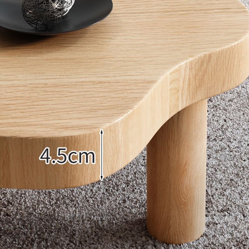 Scandinavian Solid Wood 3 Legs Coffee Cocktail Table - 15.75" H