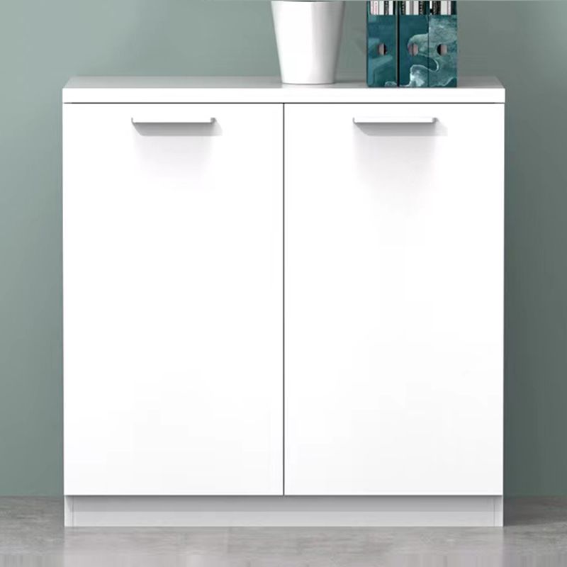 Modern Lateral Filing Cabinet Wooden Frame Key Locking File Cabinet