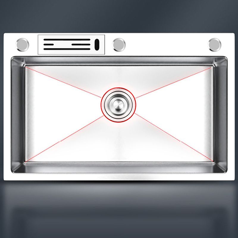 Stainless Steel Kitchen Sink Rectangular Shape Kitchen Sink with Drain Assembly