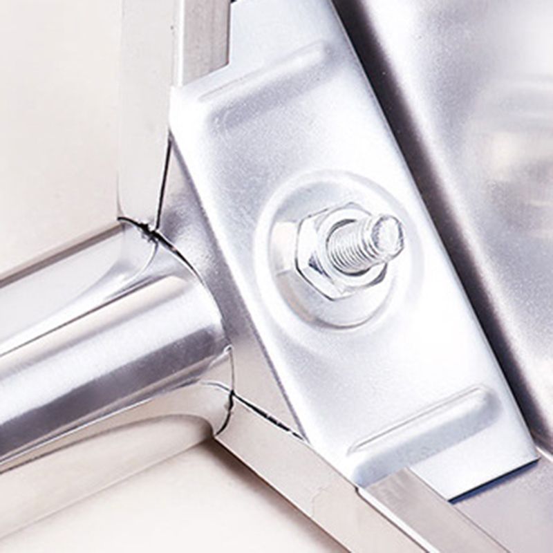 Modern Style Metal Prep Table Rectangular Prep Table with Casters