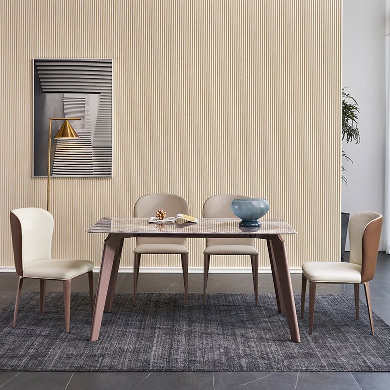 Contemporary 1/4/5 Pieces Dining Set Sintered Stone Dining Room Set