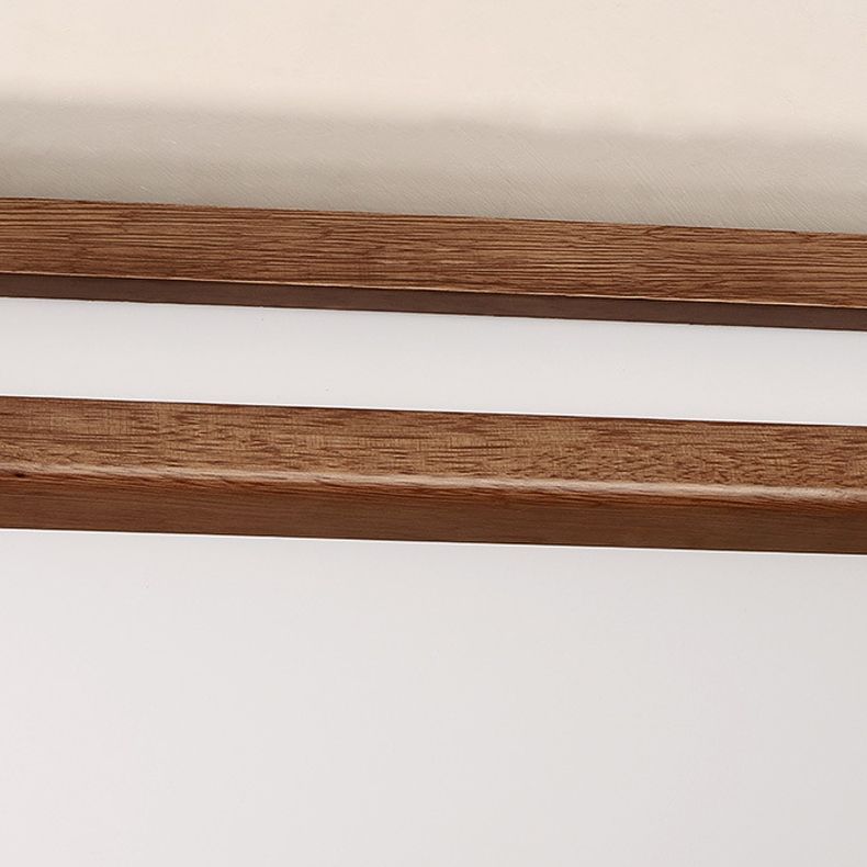 Modern Geometric LED Ceiling Lamp Wood Flush Mount for Balcony Dining Room