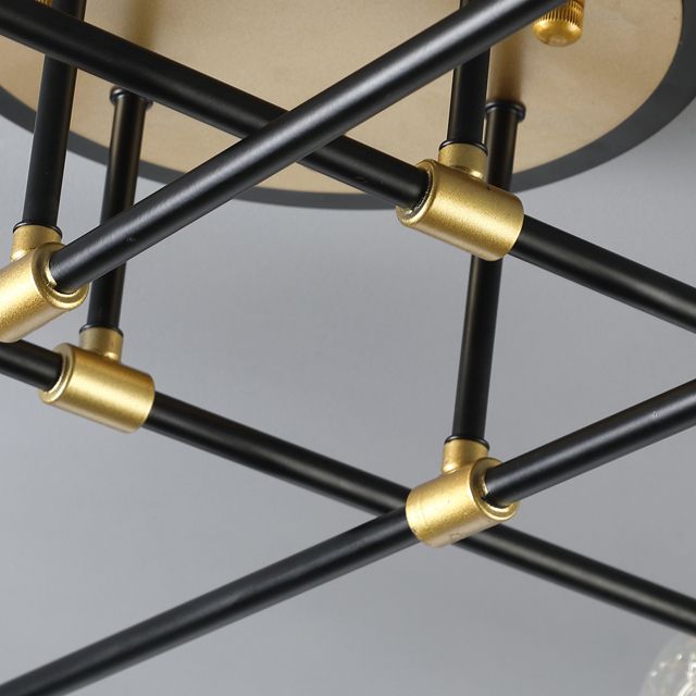 Plafonnier multi-têtes de style contemporain pour salon