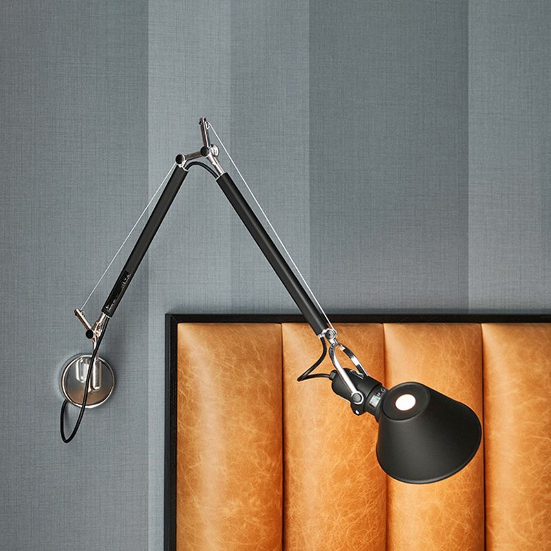 Metal Modern Adjustable Wall Sconce One Blub Wall Mounted Light Fixture for Living Room