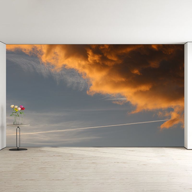 Cloudy Sky Wallpaper Mural Custom-Made Wall Covering for Sleeping Room