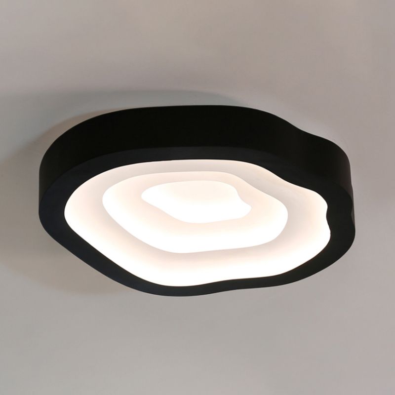 Cloud Acrylic Flushmount Contemporary LED Black/Yellow/Blue Ceiling Light Fixture in Warm/White Light/Third Gear