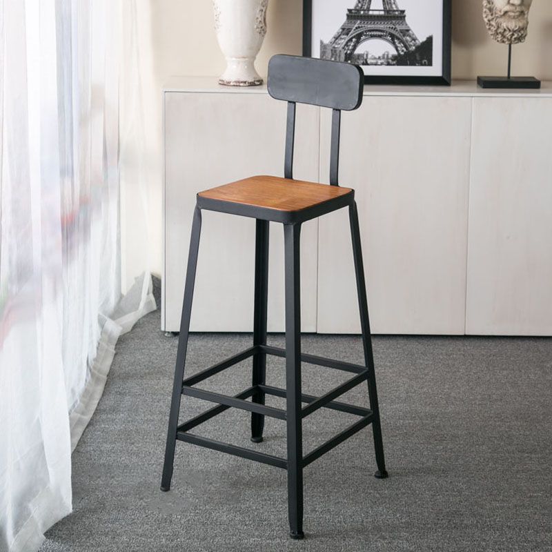 Modern Style Bar Table Set 1/7 Pieces Rectangle Wood Counter Table with Stools