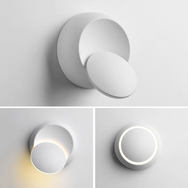 2-Tiers Rotatable LED Wall Lamp Simplicity Style Modern Sconce Light for Bedroom