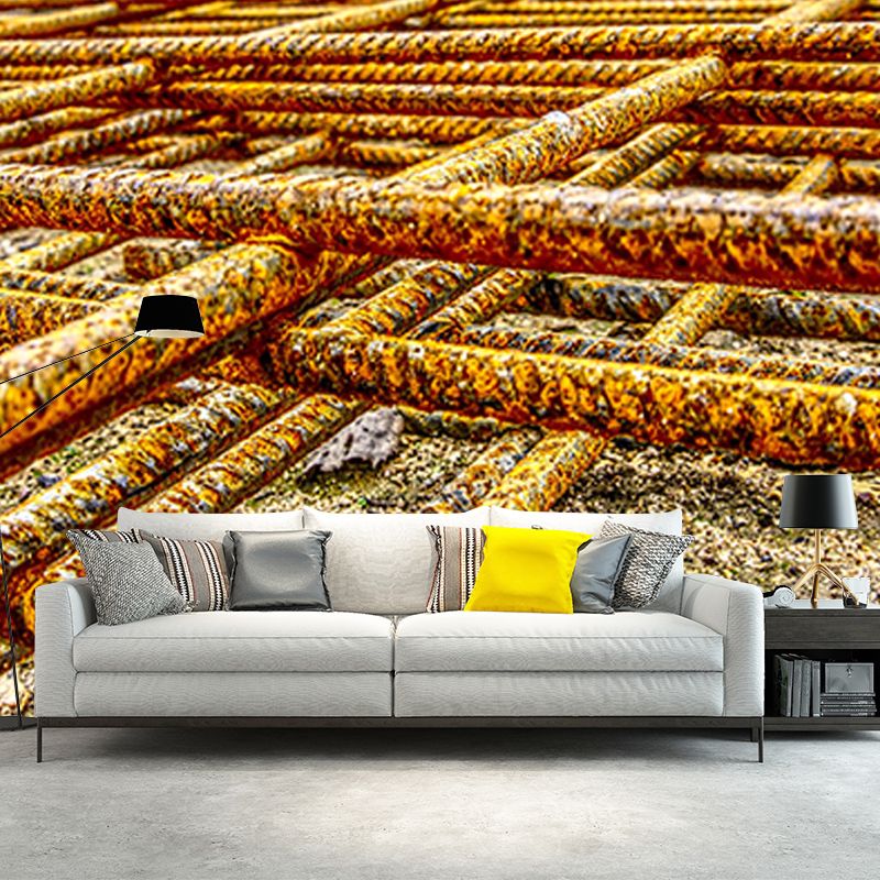 Metal Scene Environment Friendly Decorative Wall Mural Industrial Style Metal Mural