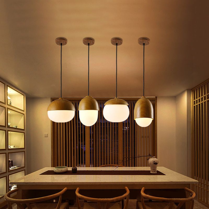 1 leichte hängende Lichter moderne einfache Wasserglasdecke für das Restaurant