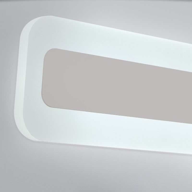 Metal linear Shade Wall Lights Modern 1 Head Wall Mount Fixture in White