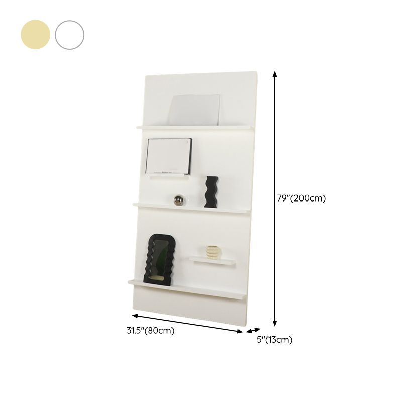 Scandinavian Acrylic Bookcase Closed Back Standard Bookshelf