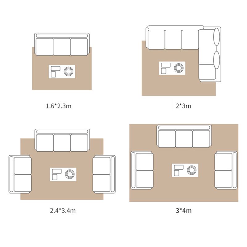 Luxurious Plants Printed Fireplace Rug Modern Stylish Indoor Carpet Polyester Anti-Slip Backing Rug