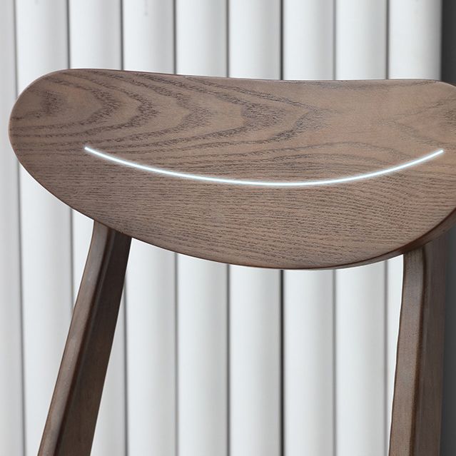 Solid Wood Side Chair Open Back Contemporary Kitchen Dining Chair