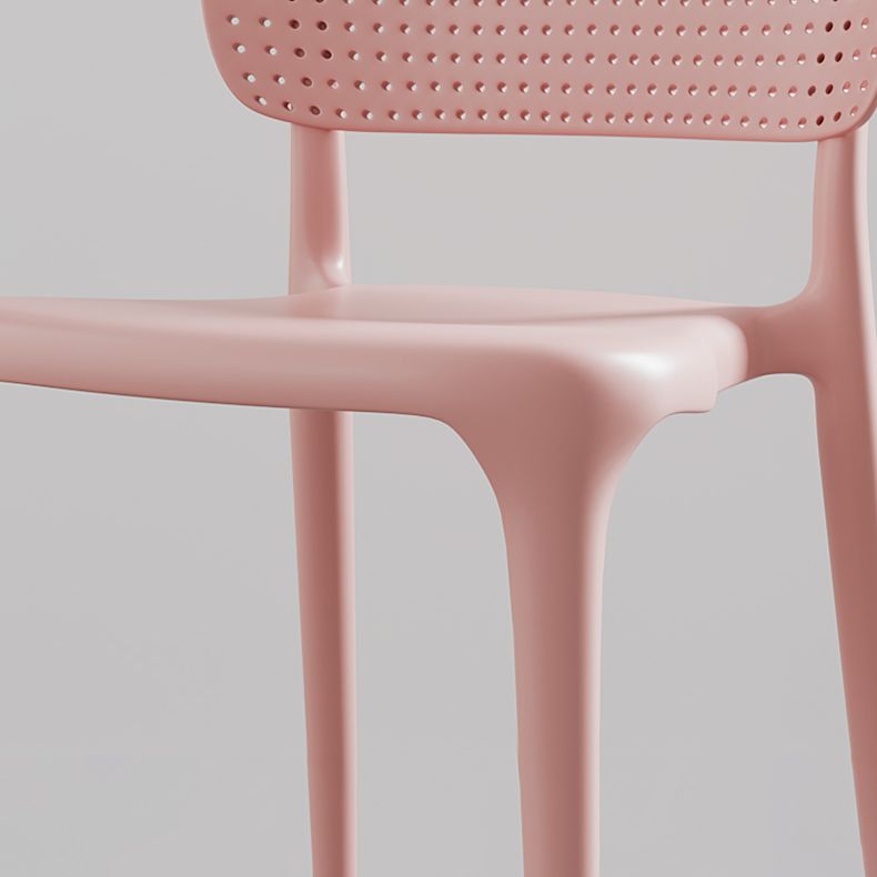 Sedia laterale contemporanea in plastica sedie da pranzo aperta per sala da pranzo