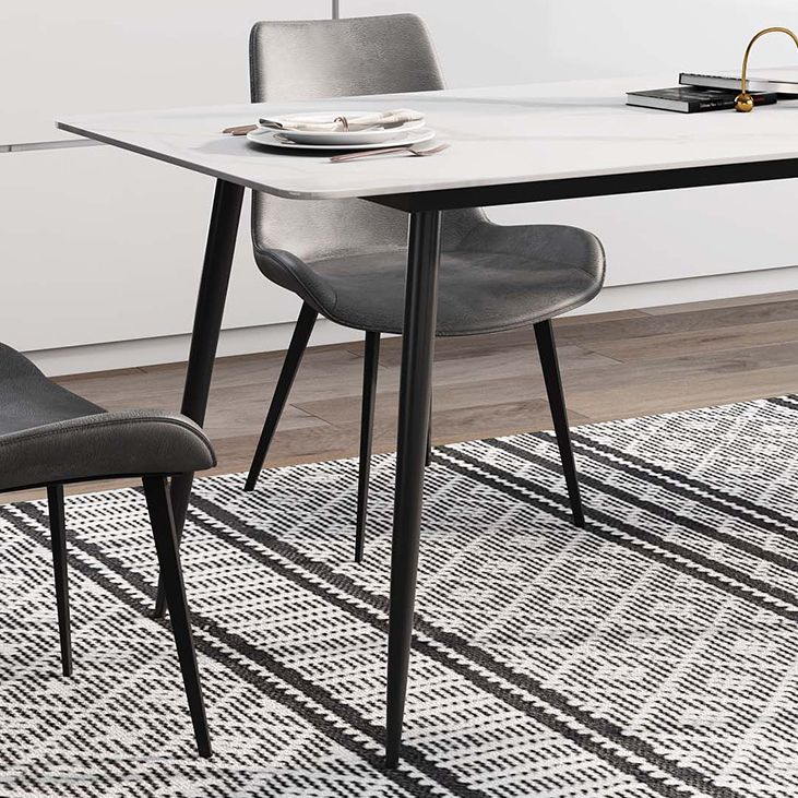 Rectangle Stone Home Furniture Industrial Style Dining Room Collection