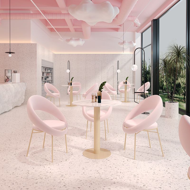 Glam 1/3/4/5 Pieces Dining Set Sintered Stone Dining Furniture for Home Use