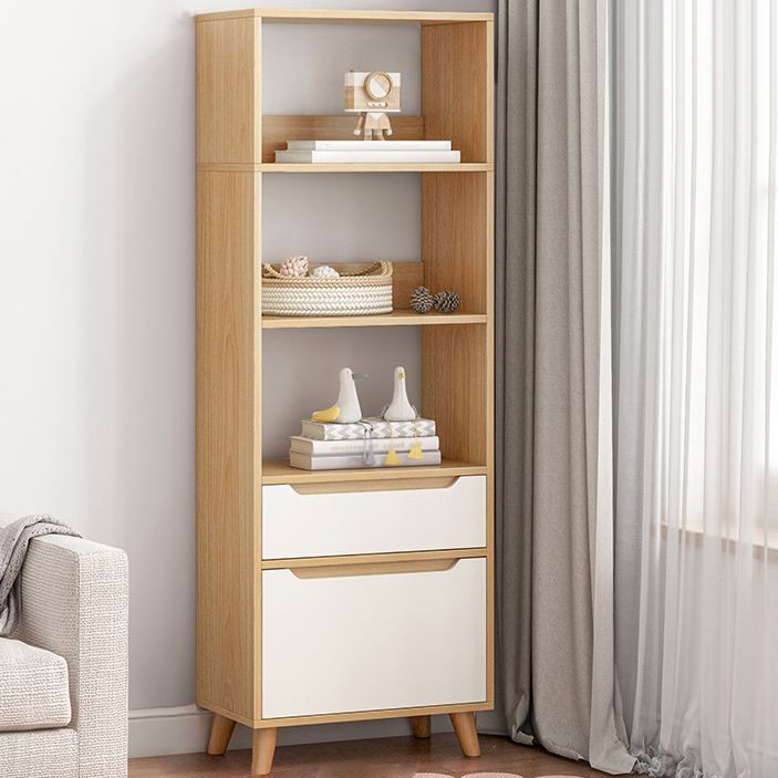 Standard Bookshelf with Drawer Modern Shelf Bookcase for Office
