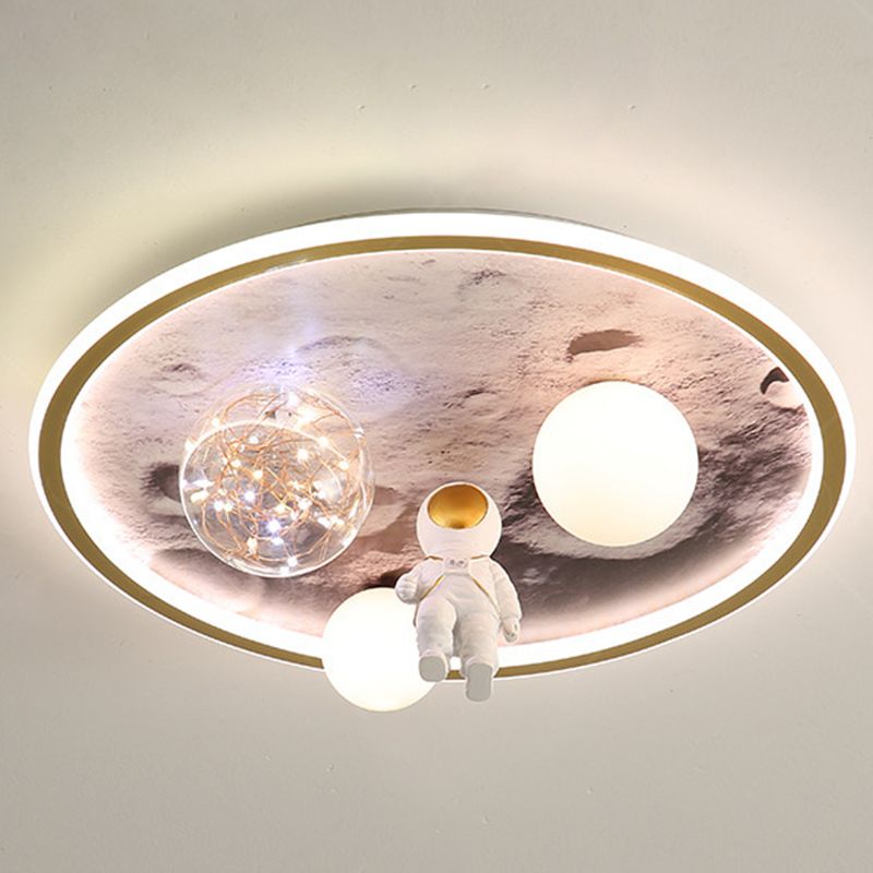 LED Acrylic Shaded Ceiling Light Children Flush Mount Lighting for Foyer