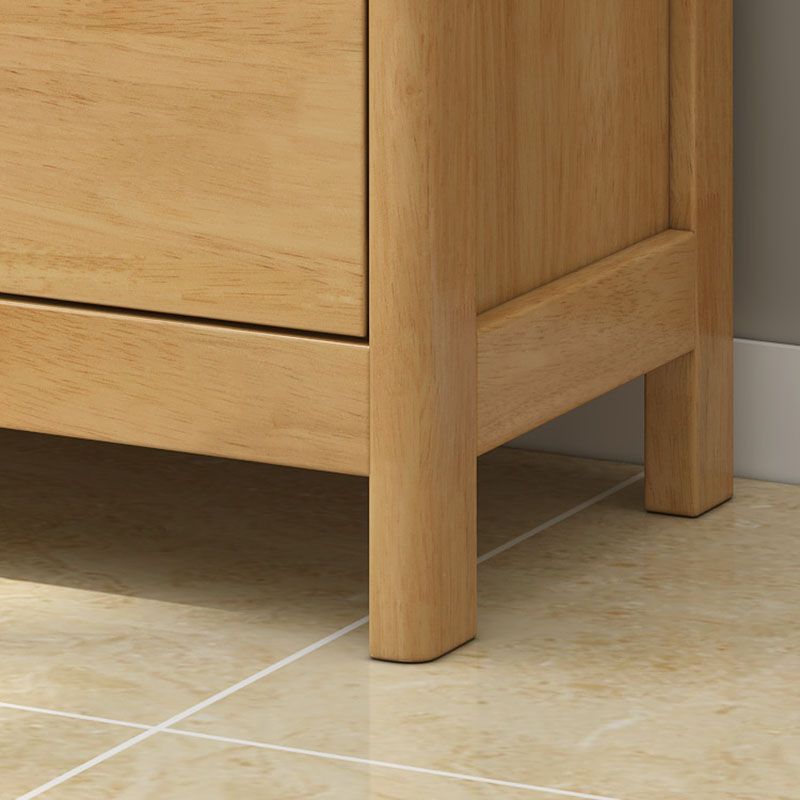 Contemporary Horizontal Double Dresser Wooden Storage Dresser for Bedroom