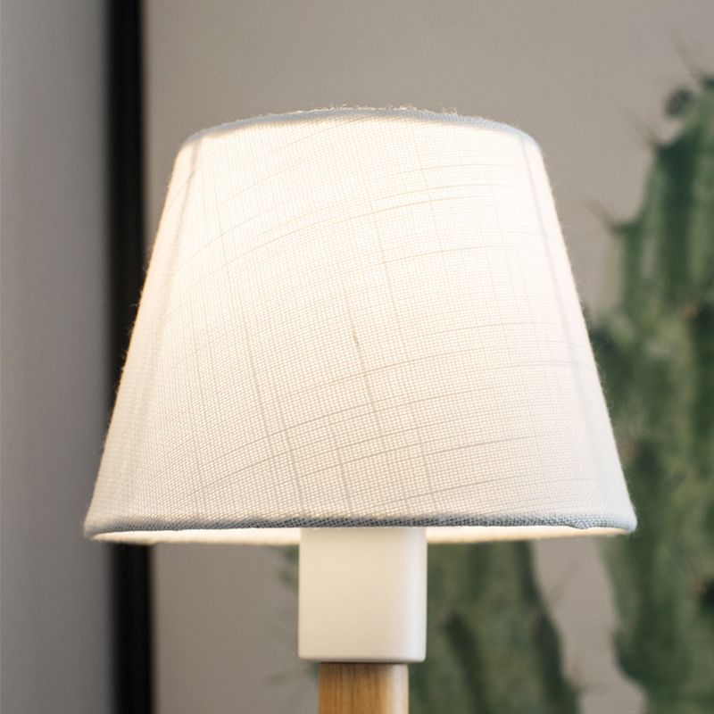 Modern Style Drum Wall Light Sconces Wood 1 Light Wall Mounted Lamps