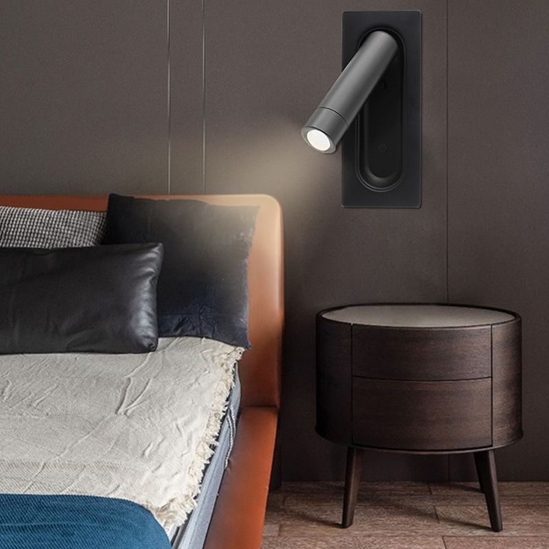 Black Metall Wandleuchte moderne Wandmontage Leuchte Leselampe für Schlafzimmer