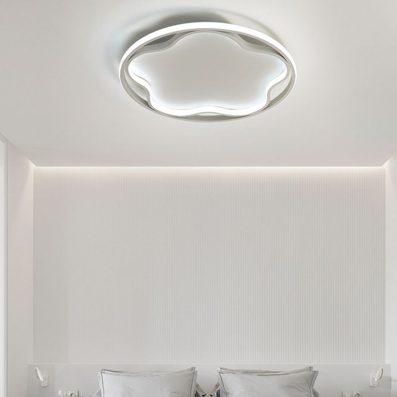 Flower Metal Close to Massimale Lighting Nordic LED White Massimale Light