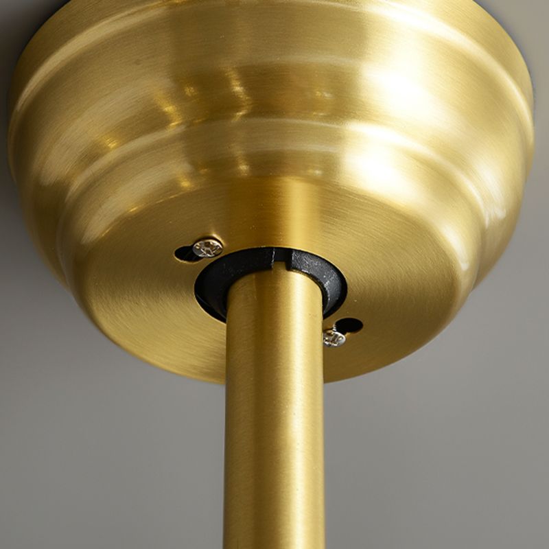 Brass Sputnik 3 Blades Anhänger Lüfter Lampe Mitte des Jahrhunderts 12-Licht 38,5 "breit
