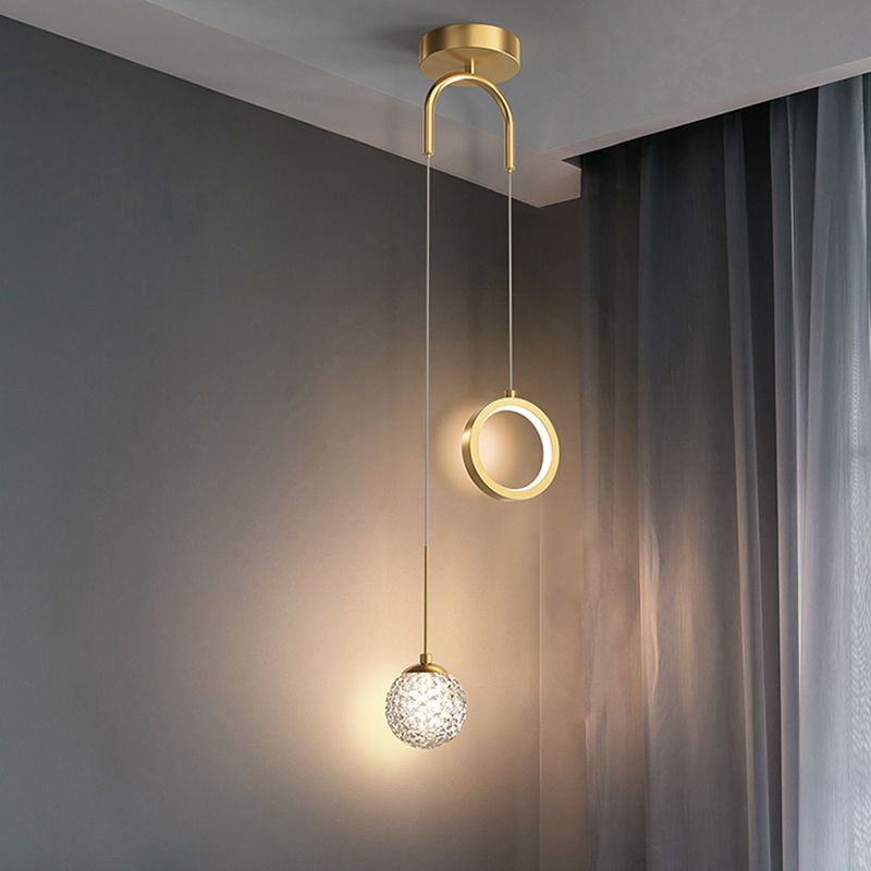 Kugelförmige Formmetallhängelampen modern